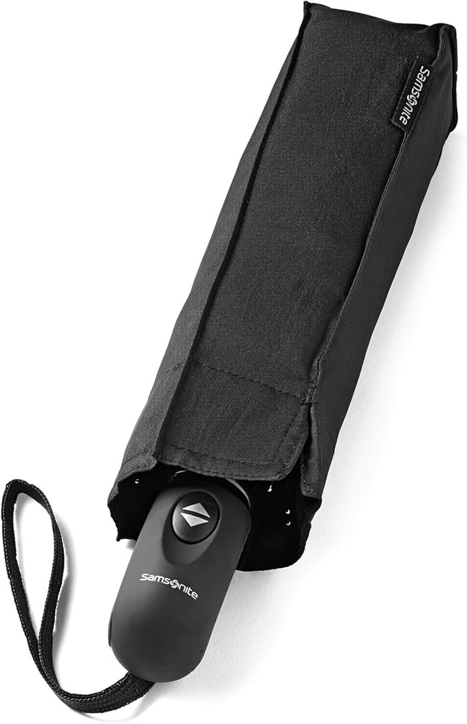 Samsonite Windguard Auto Open/Close Umbrella, Black, One Size
