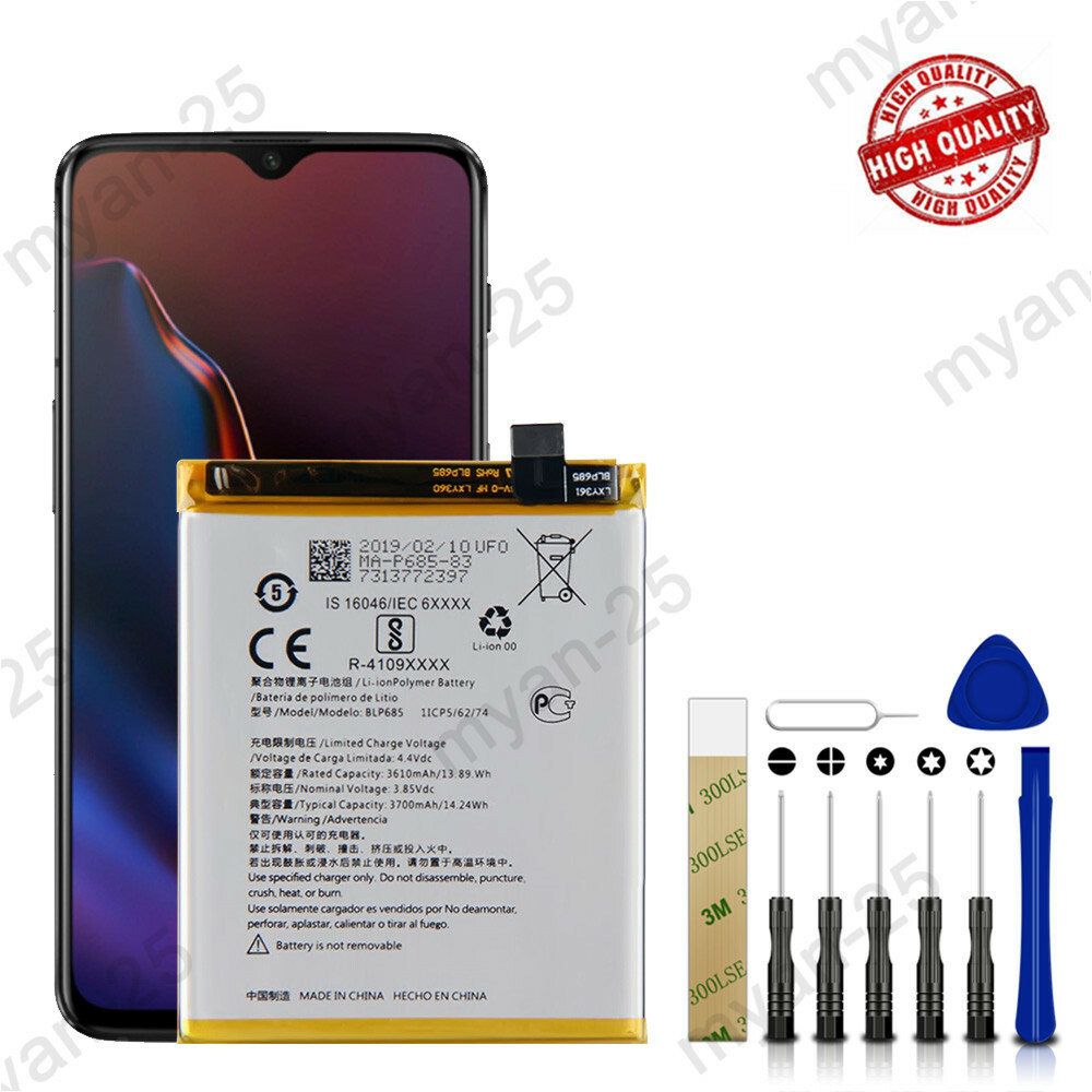 New BLP685 Battery Replacement For OnePlus 7 GM1900 3700mAh + Tools