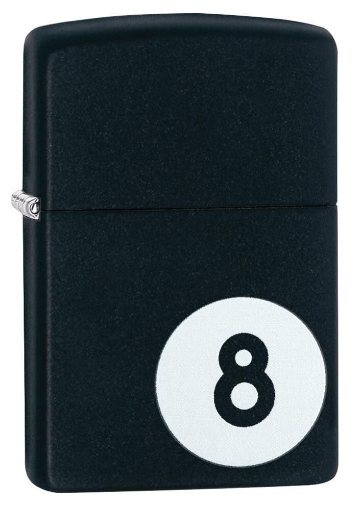 Zippo 28432, 8 Ball-Billiards, Black Matte Finish Lighter