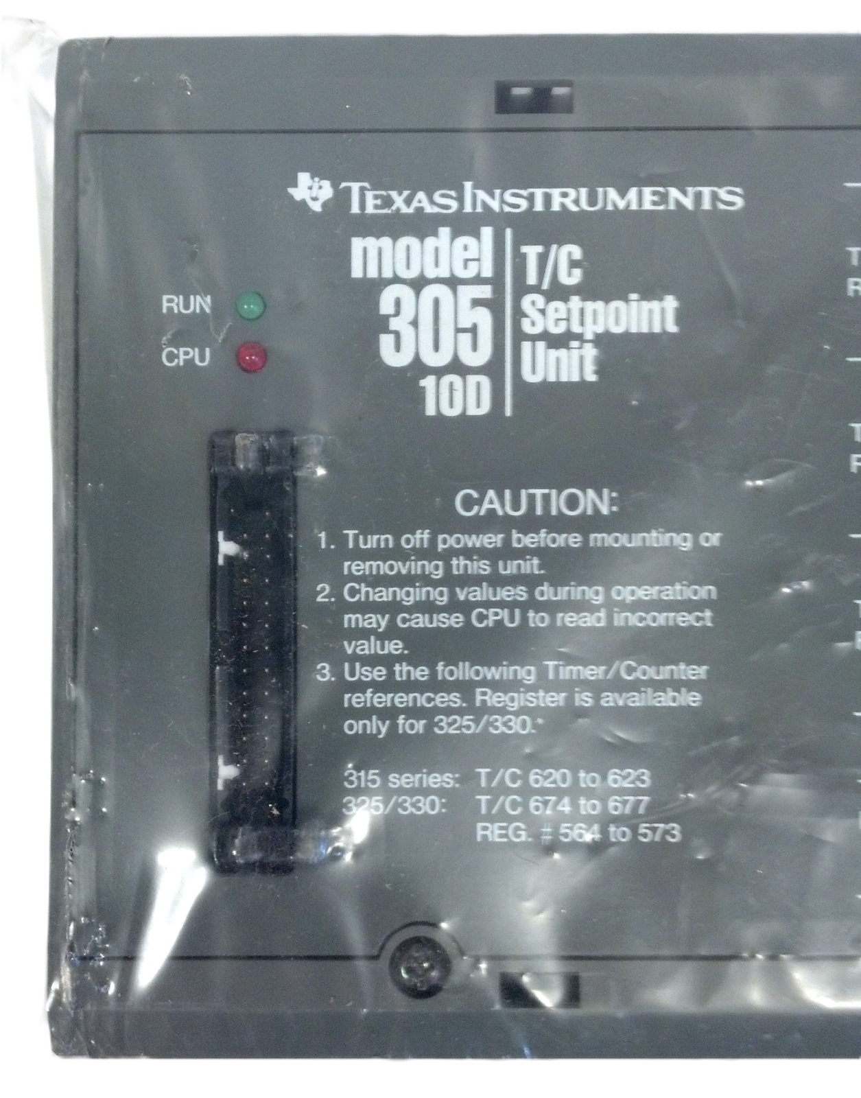 Siemens Texas Instruments 305-10D Timer/Counter Setpoint Unit
