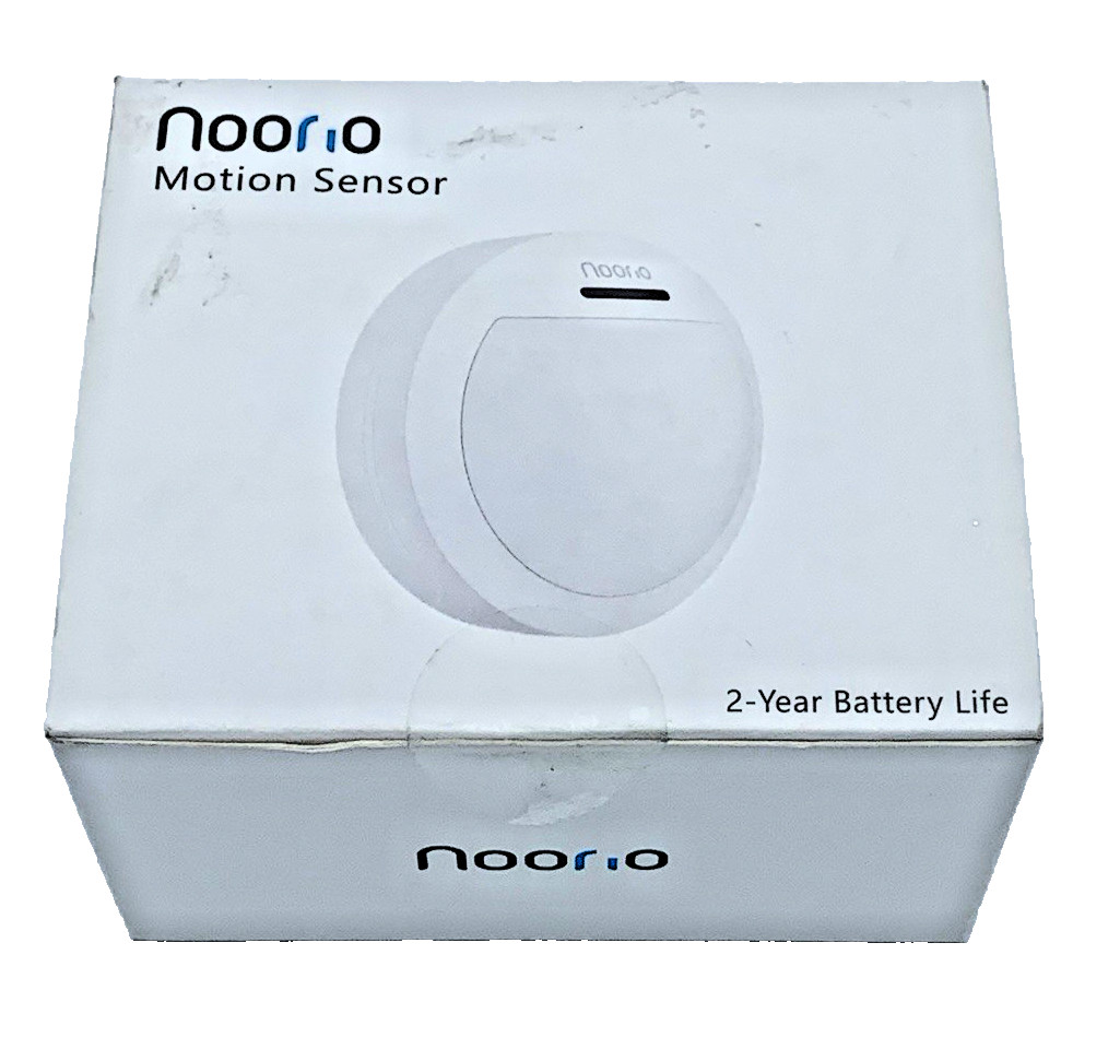 Noorio Home Security Motion Sensor Accurate Alerts White Requires Hub New In Box