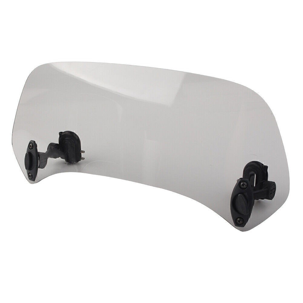 38 cm Adjustable Clip On Windshield Extension Spoiler Wind Deflector Smoke US