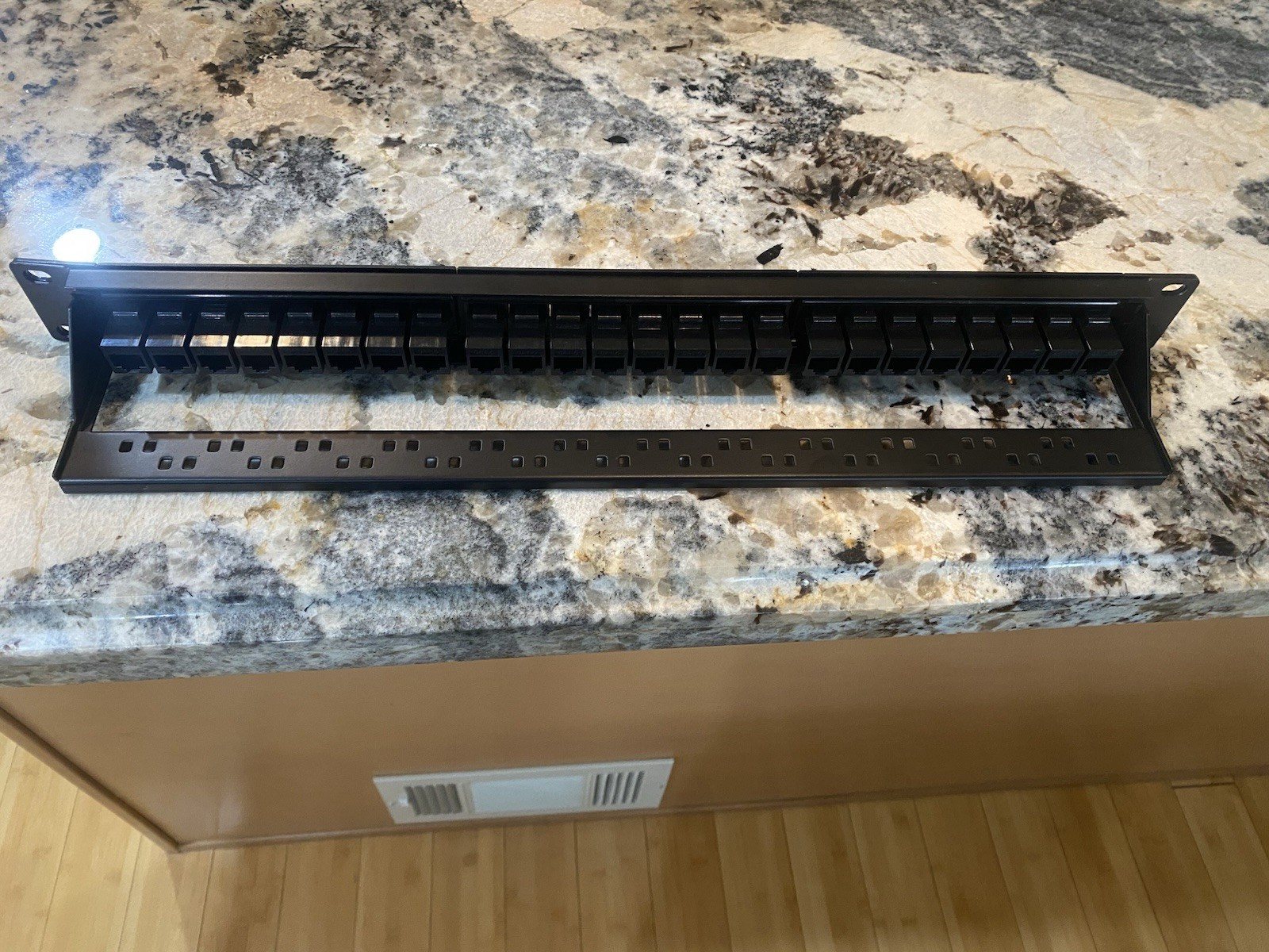 Panduit Cat6 Patch Panel Rack Mount Black, 24 Ports