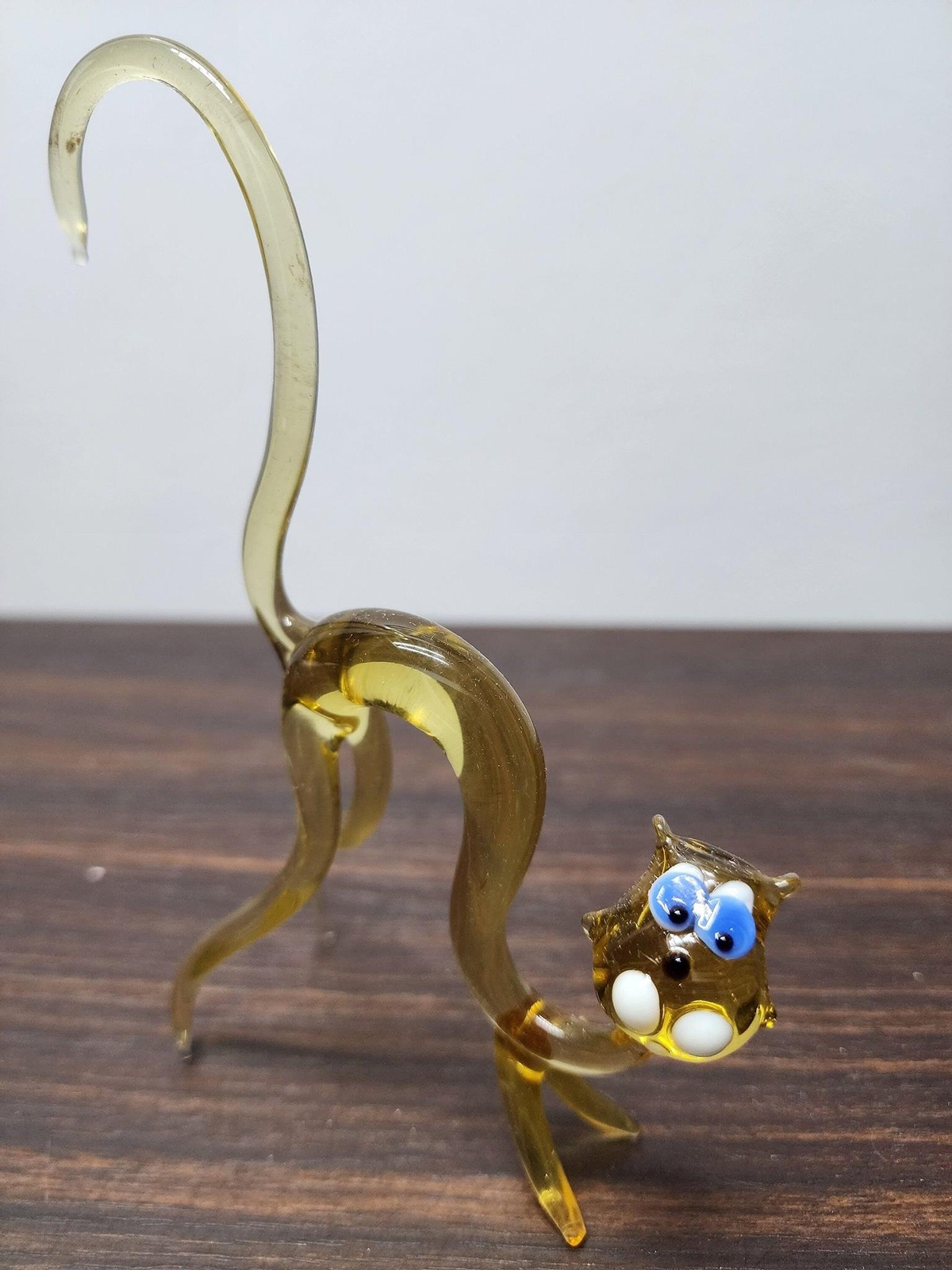 Glass Cat Figurine, Collectible Glass Cat, Murano Quality Gift At A Fraction Of