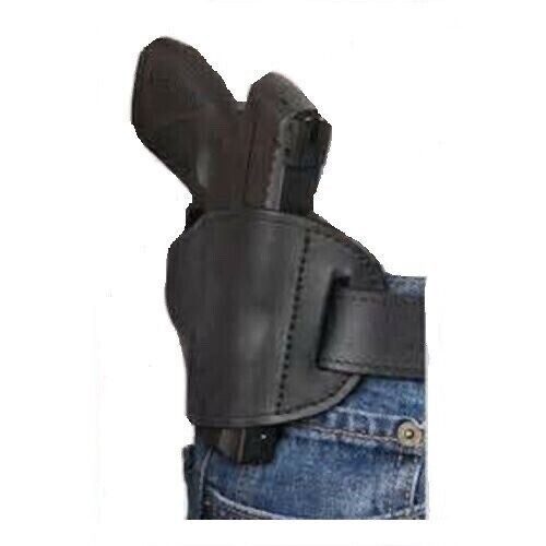 Black  Leather Hip Gun Side holster For S&W M&P Shield 40 (9MM)