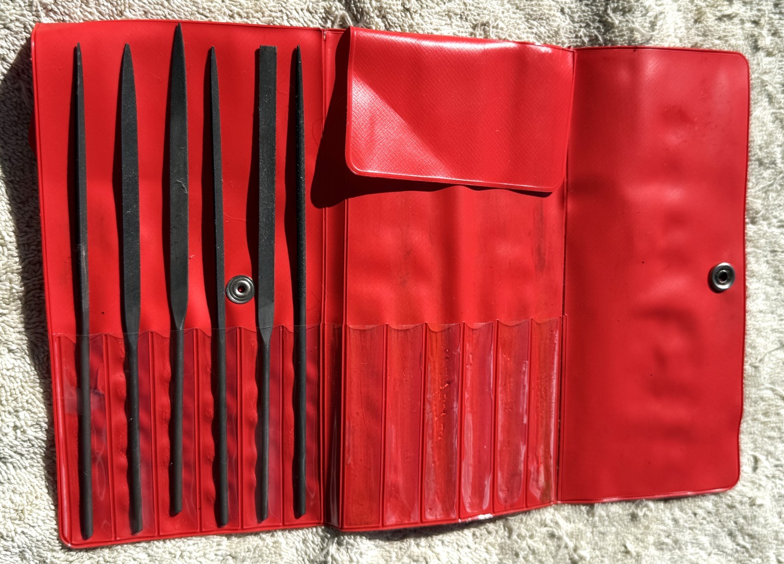 LOT OF SIX (6) S.I. JABOBSON  MFG CO. GUNSMITH/JEWELERY NEEDLE FILES AS PICTURED