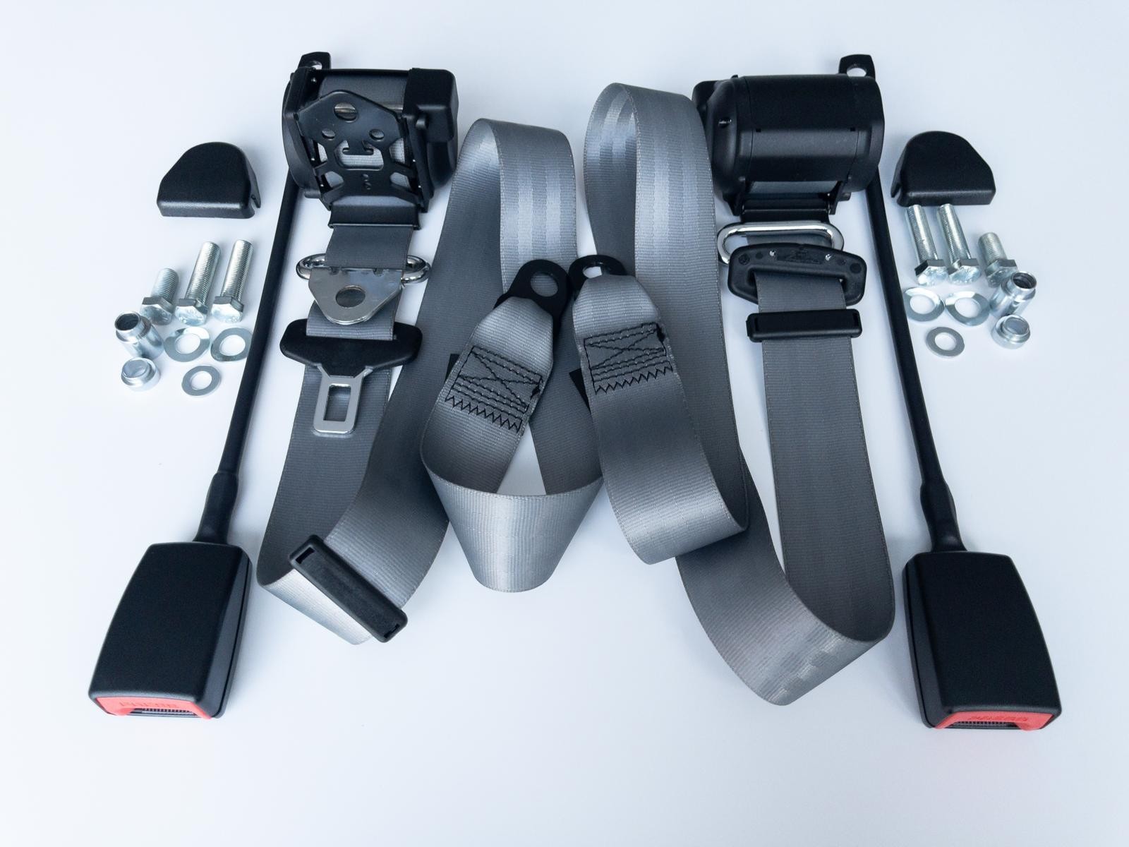 New  Automatic 3-point seat belt Mercedes W 108 W 109,   Seatbelt- GRAY