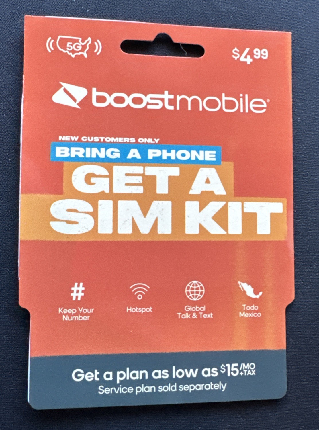 Boost Mobile SIM Card Activation Kit - New Sealed’!