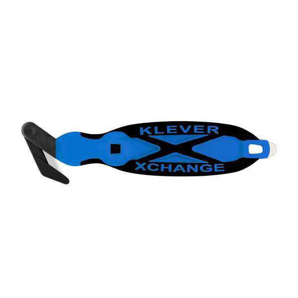 Klever Hook-Style Safety Cutter, Fixed Blade, Safety Recessed, Polymer