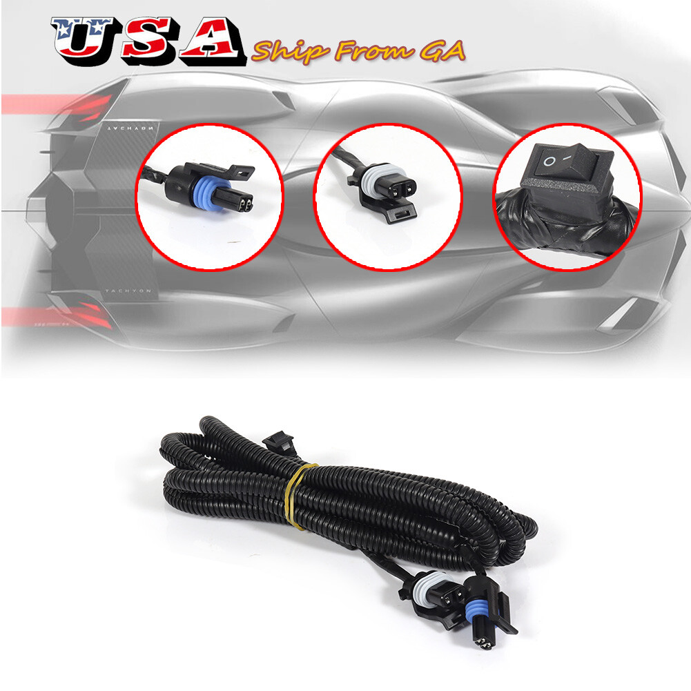 Under Hood Light Wire Harness w/ Manual Control Switch For 1997-2004 Corvette C5