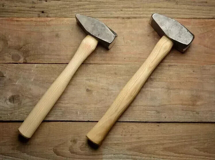 Blacksmith's cross peen hammer set of 2 pies, hand forged Hammer