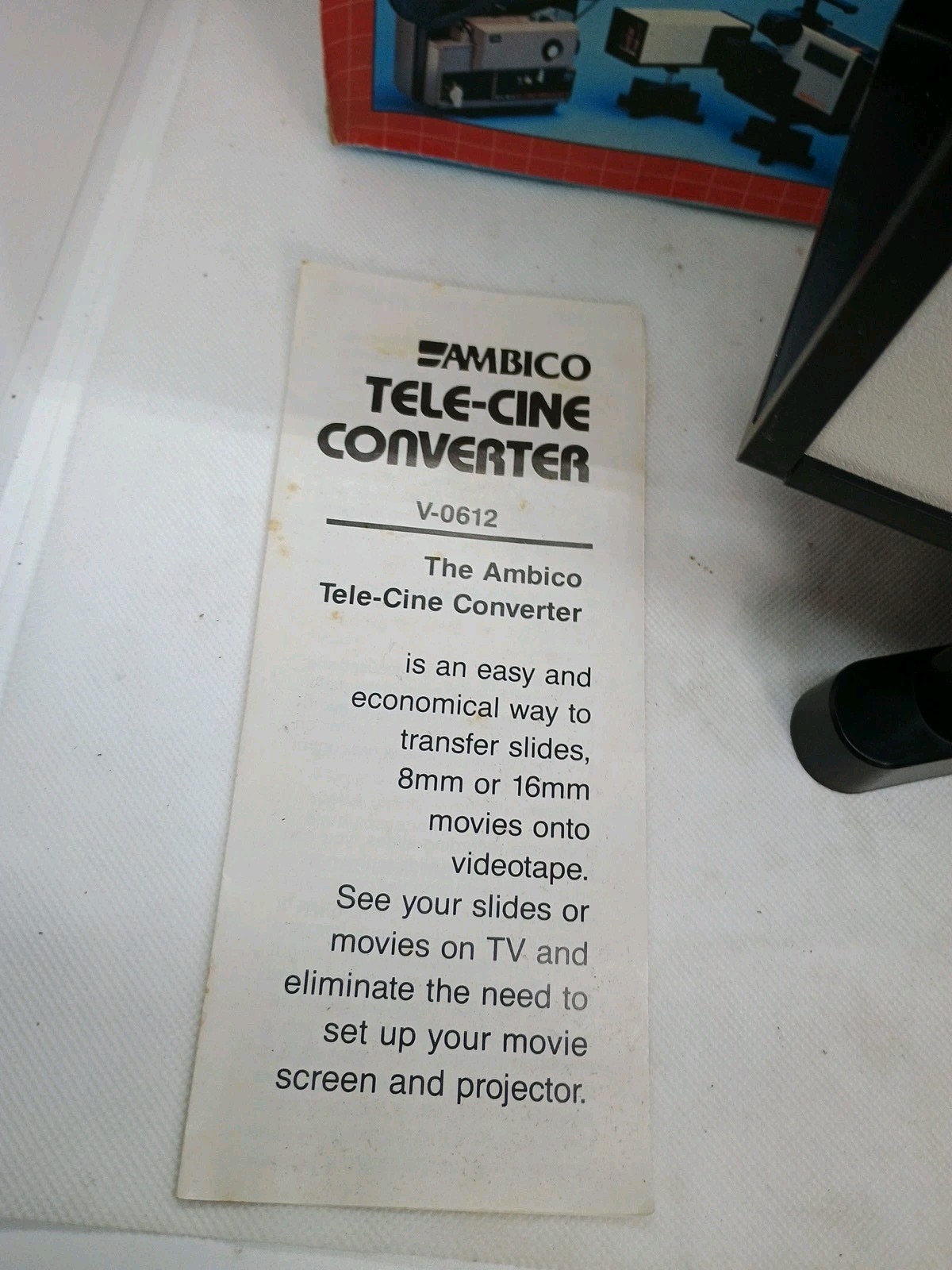 The Director Film Slide to Video Transfer System 8mm super-8 16mm Ambico V-0612