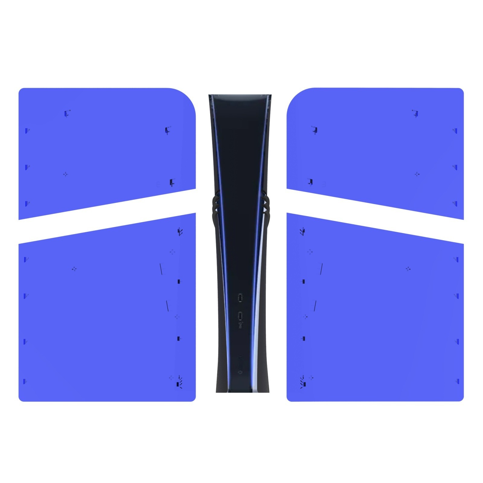 Transparent cover for PS5 Pro, replacement shell accessories hard ABS side panel