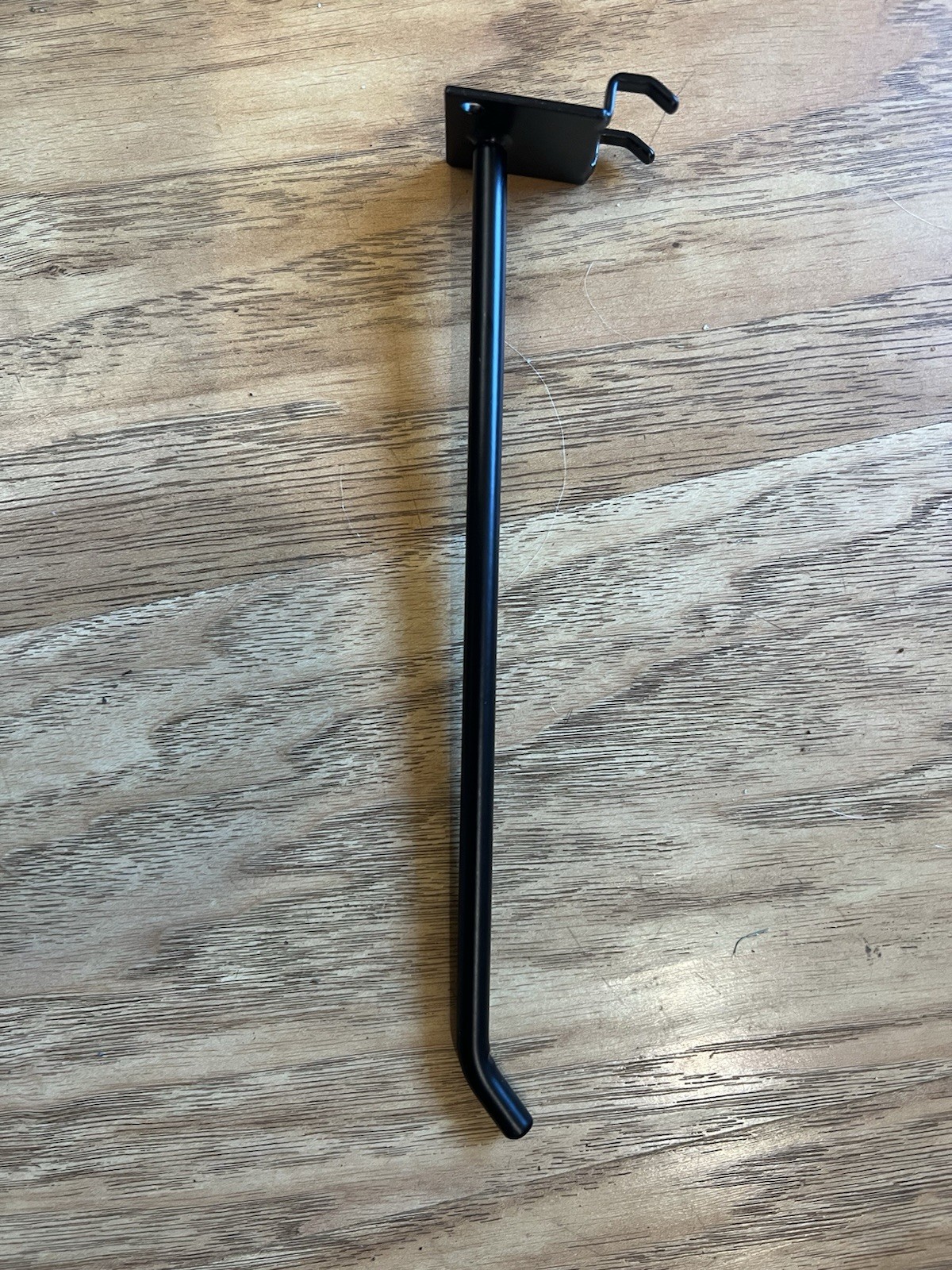 Peg Hook for Pegboard Black 8" Steel Heavy Duty