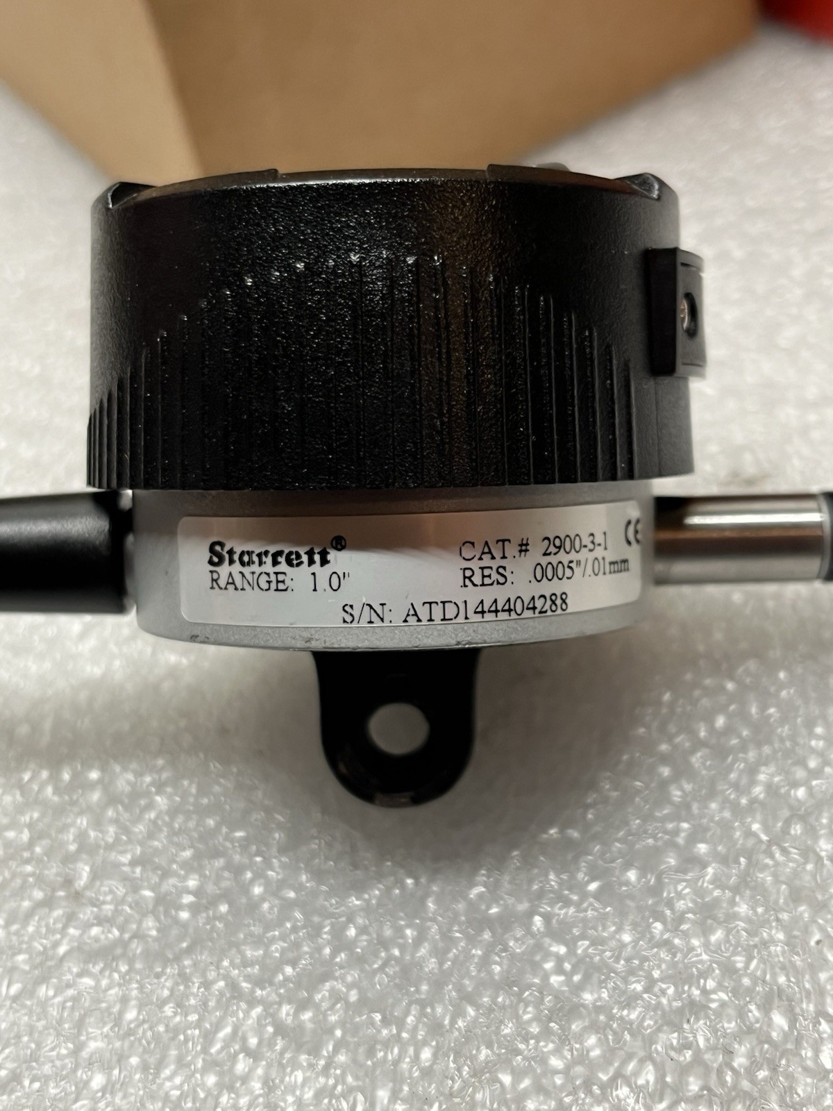 STARRETT 2900 LCD Electronic Drop Indicator: 1" Max, 0.001000" Accuracy