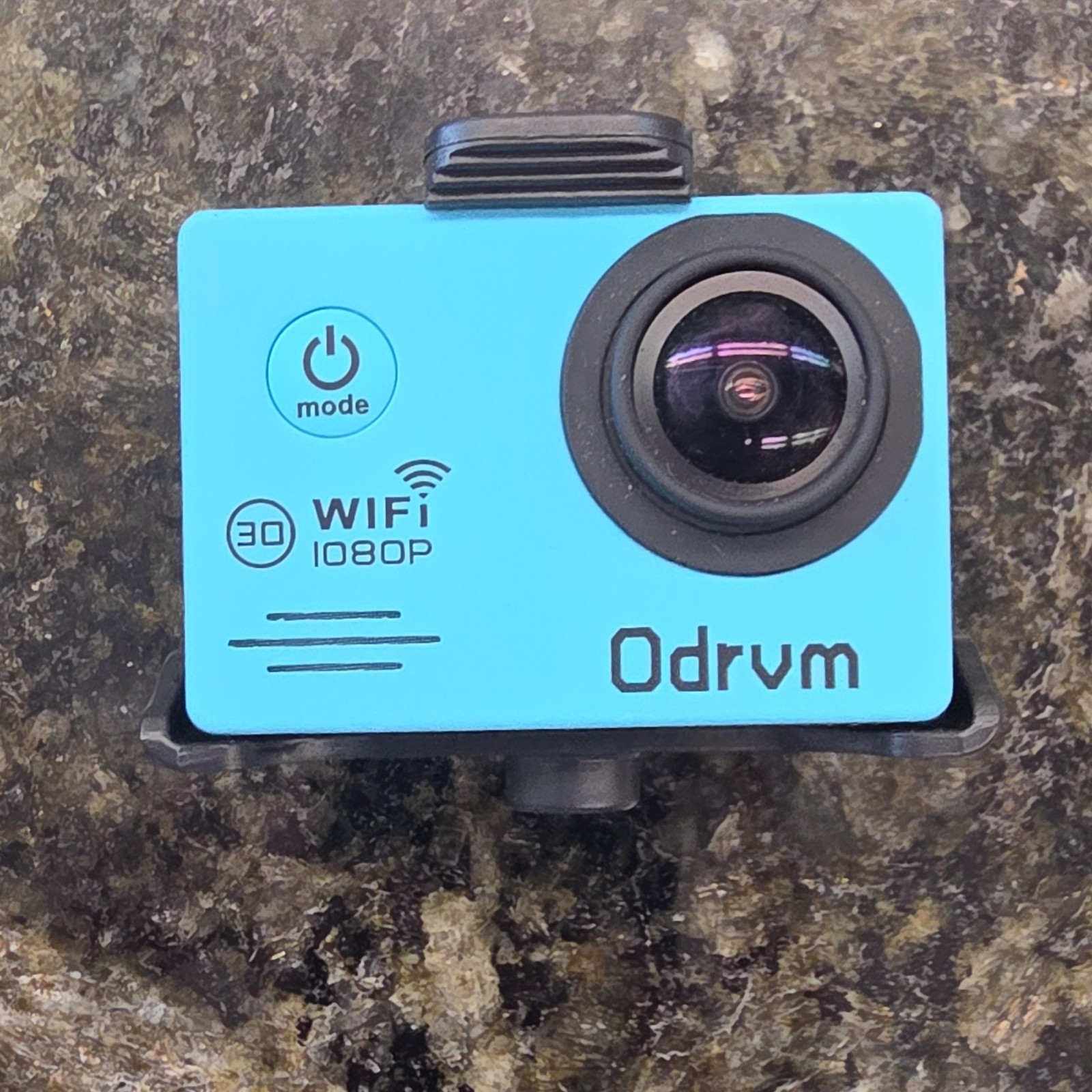 ODRVM 1080P WiFi Action Camera Bundle w/ Waterproof Case, Mounts & Carrying Case
