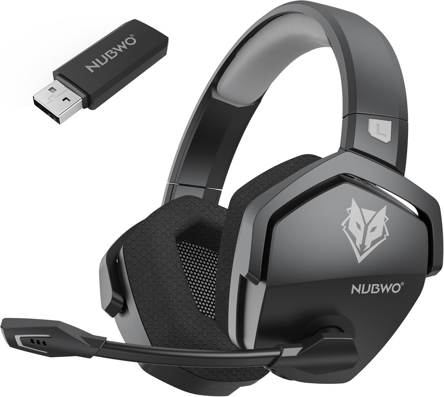 Wireless Gaming Headset with Mic for Ps5 Ps4 PC, Zero Interference