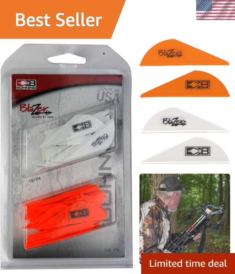 Blazer Vane Combo 36 Pack - Perfect for Broadheads, Crossbows & 3D Archery