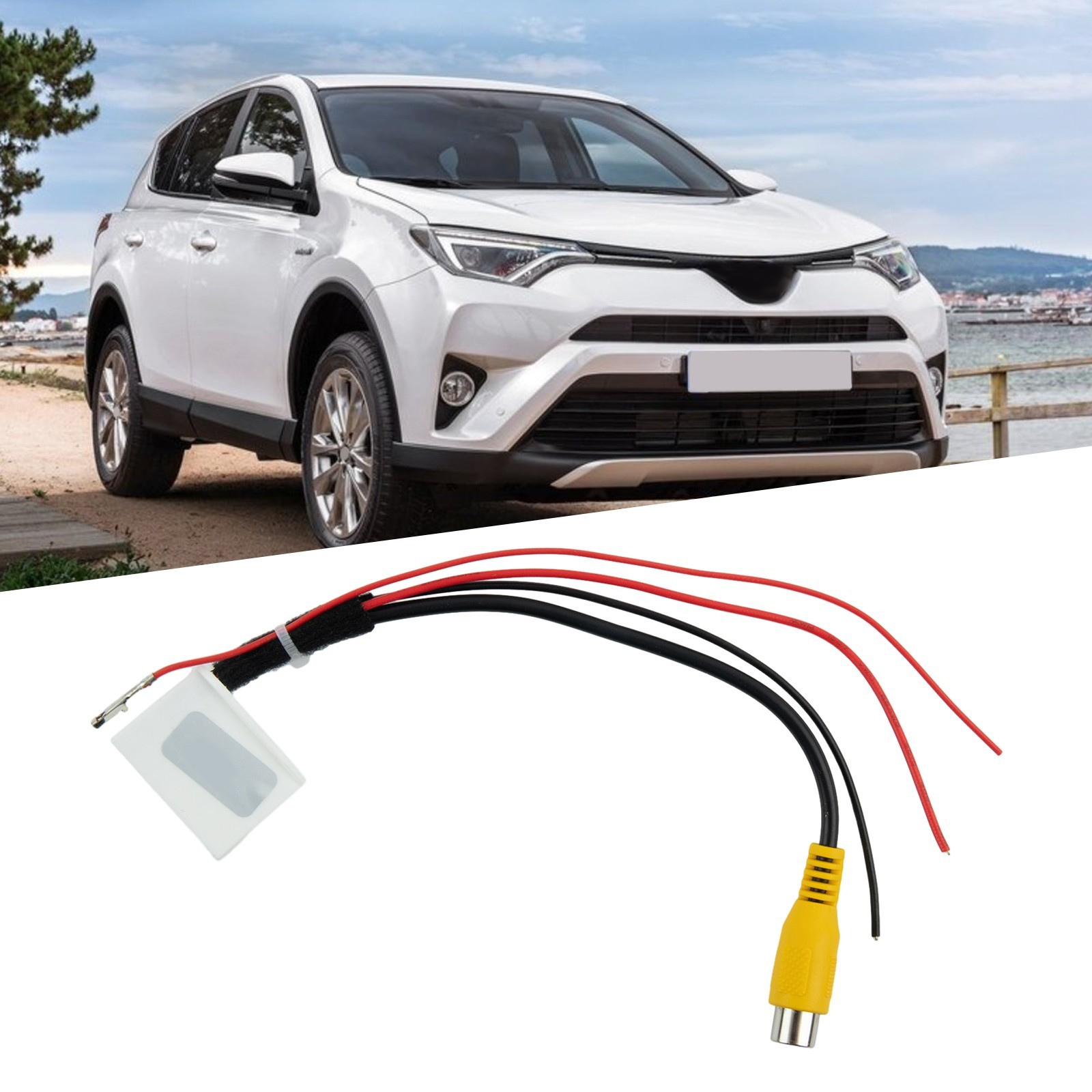 For Toyota Rearview Backup Camera Video Harness Adapter Cable 24pin Replace