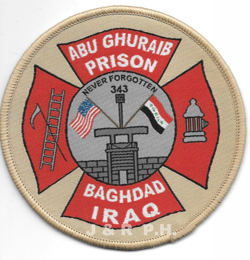 Iraq - Iraq Made - Abu Ghuraib Prison F.D., Baghdad  (3.5" round) fire patch