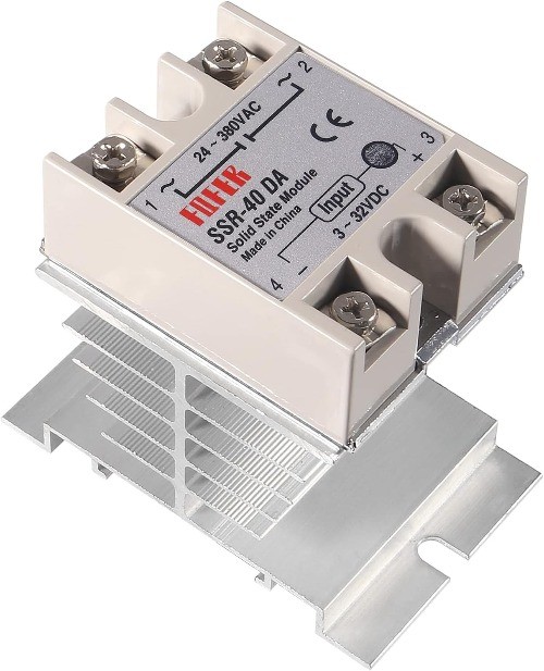 Solid State Relay SSR 40DA 40A 3 32VDC Input 24 380VAC Output Heat Sink