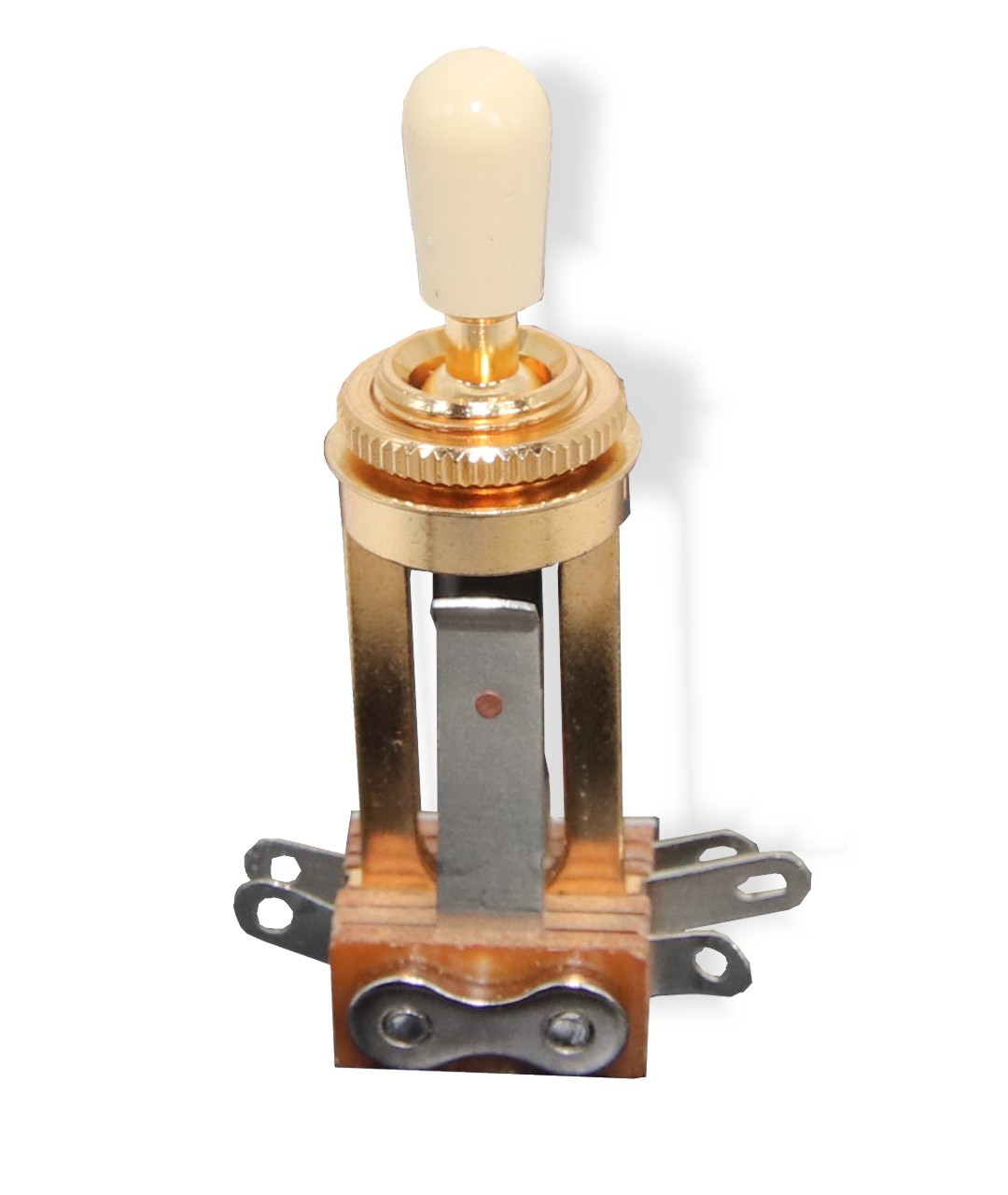 Switch Toggle 3 Way Centralab Long Frame Gold Ivory Knob 081450GD