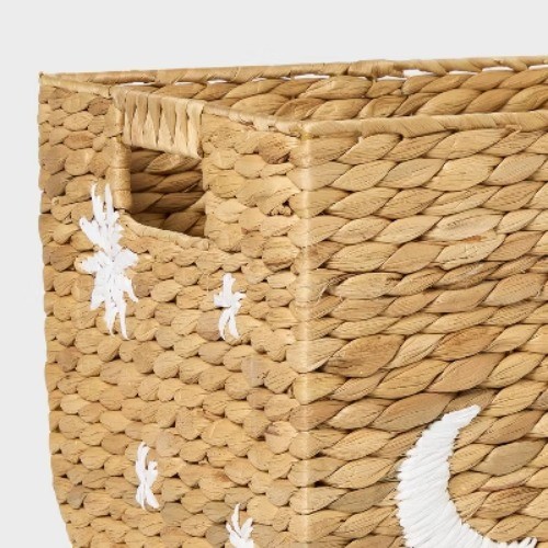 Kids' Natural Woven Square Basket - Pillowfort™