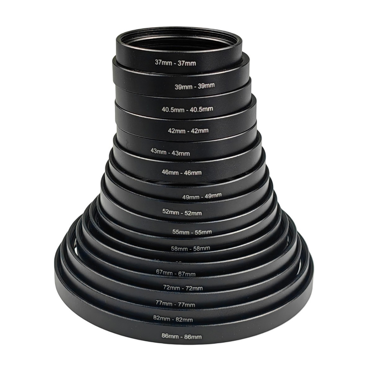 37-37 55-55 58-58 43mm 46mm 49mm Female to Female Double Inner Lens Adapter
