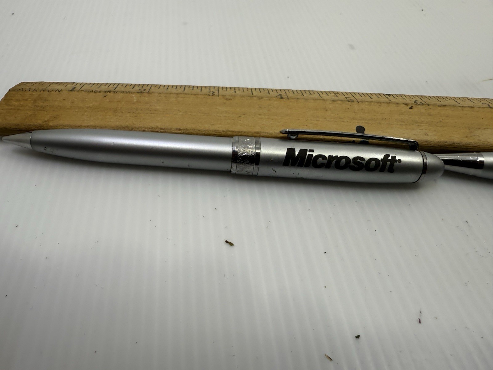 Vintage Microsoft computer￼stainles steel pen and mechanical  pencil set
