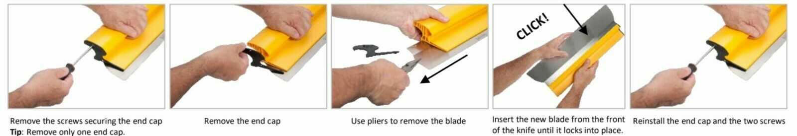 TapeTech 14" Replacement Blades for PFK14TT Skimming Knife- [2] Blades