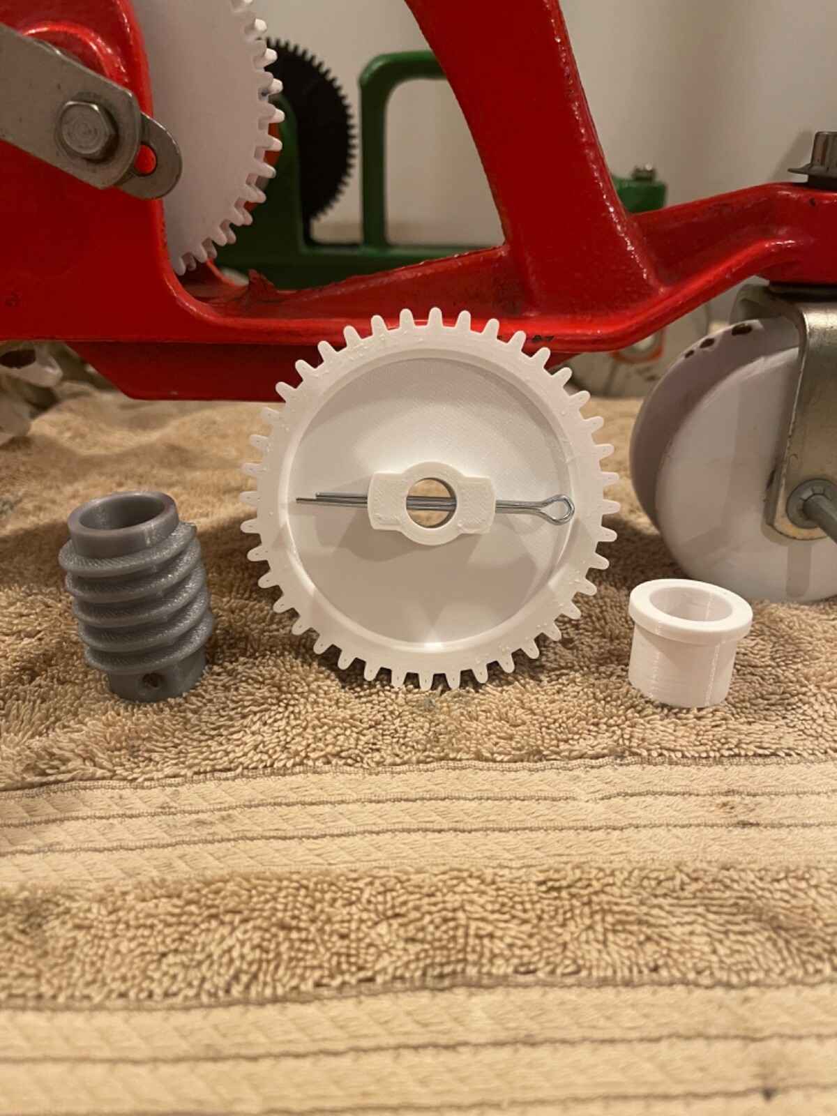 Thompson Sears Tractor Lawn Sprinkler Gear Set and Top Bushing - 3D Printed