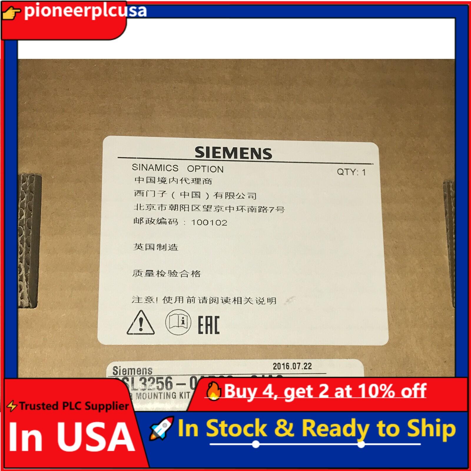 New Siemens 6SL3 256-0AP00-0JA0 6SL3256-0AP00-0JA0 door mounting US FREE TAX