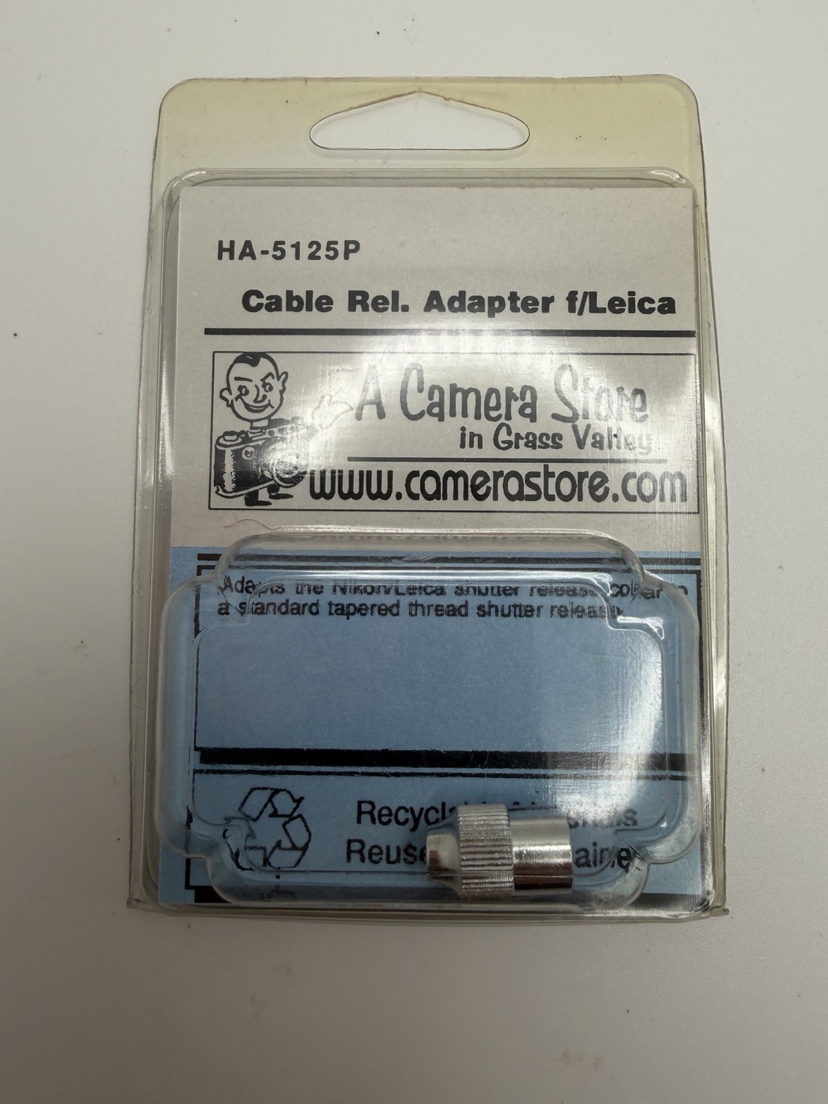 NOS Vintage Cable Release Adapter for Nikon F & Leica Cameras