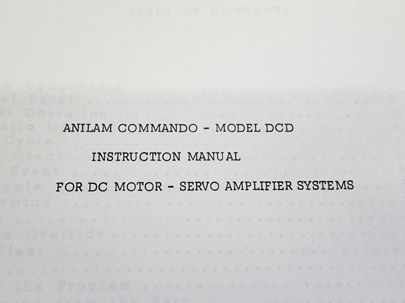 Anilam Crusader II Programming Manual