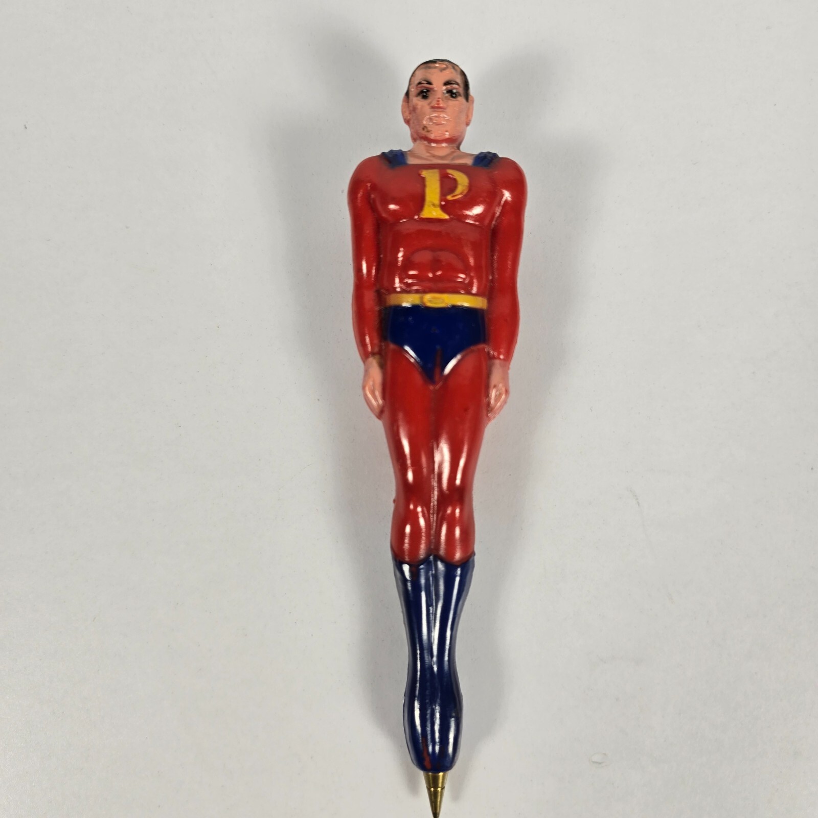 VINTAGE 1970s SUPERMAN KNOCKOFF - SUPER PEN, MADE IN HONG KONG
