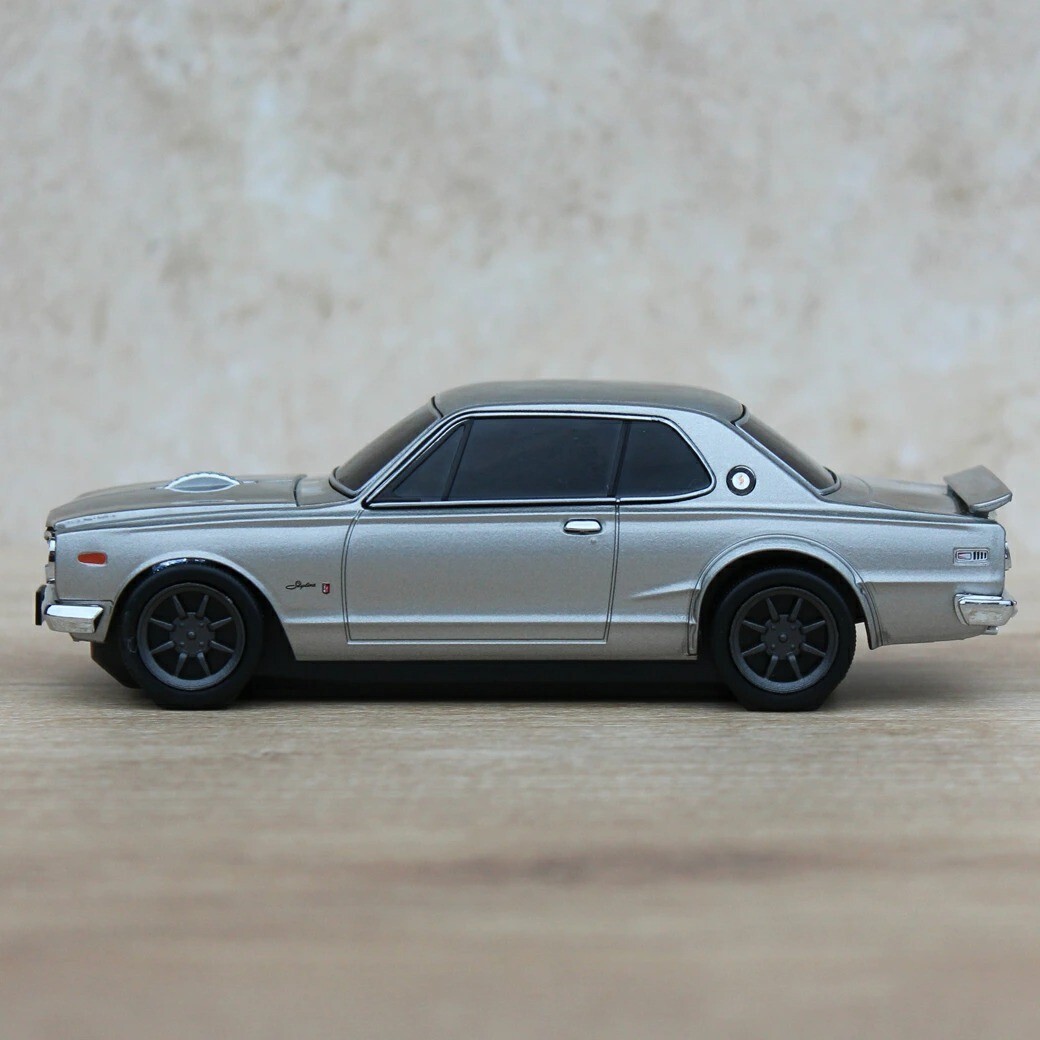 NISSAN SKYLINE 2000GT-R KPGC10 type Car Wireless PC Mouse Silver Bluetooth
