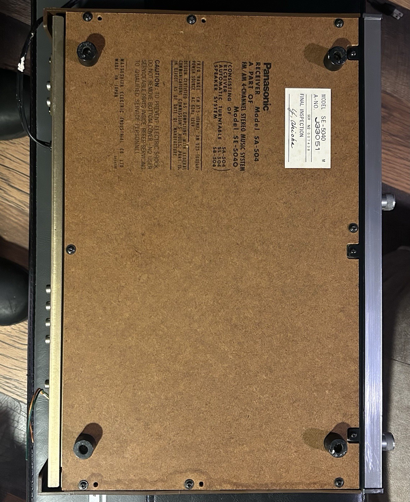 Panasonic Stereo Receiver Vintage 44 Series