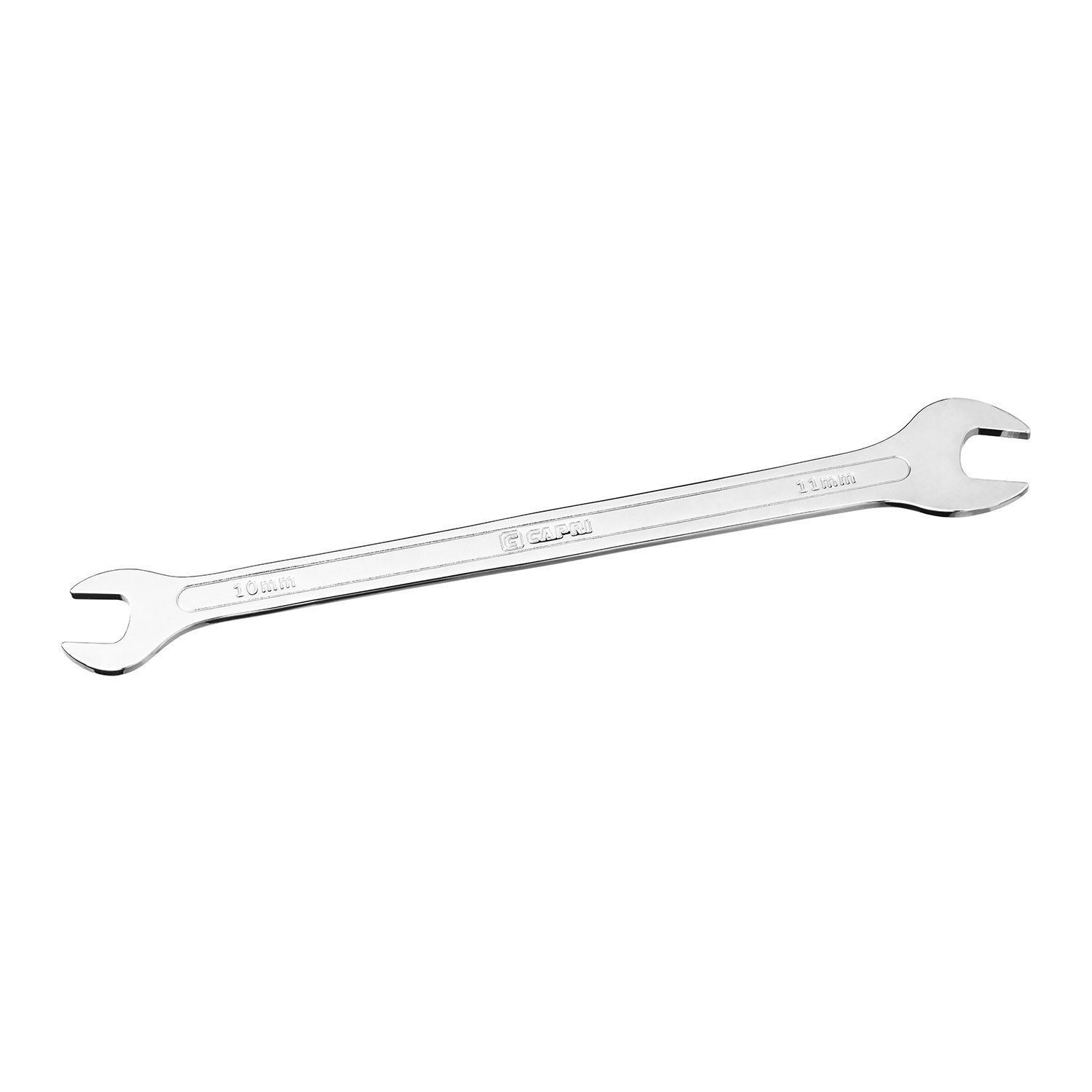 Capri Tools 10 mm x 11 Super-Thin Open End Wrench, 10 x 11 mm, Chrome