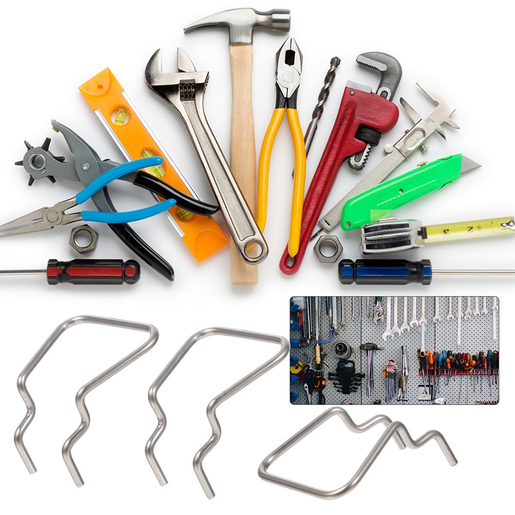 12Pcs Tool Display Shelf Rack Hook Exhibition Display Hook for Hardwares Tool