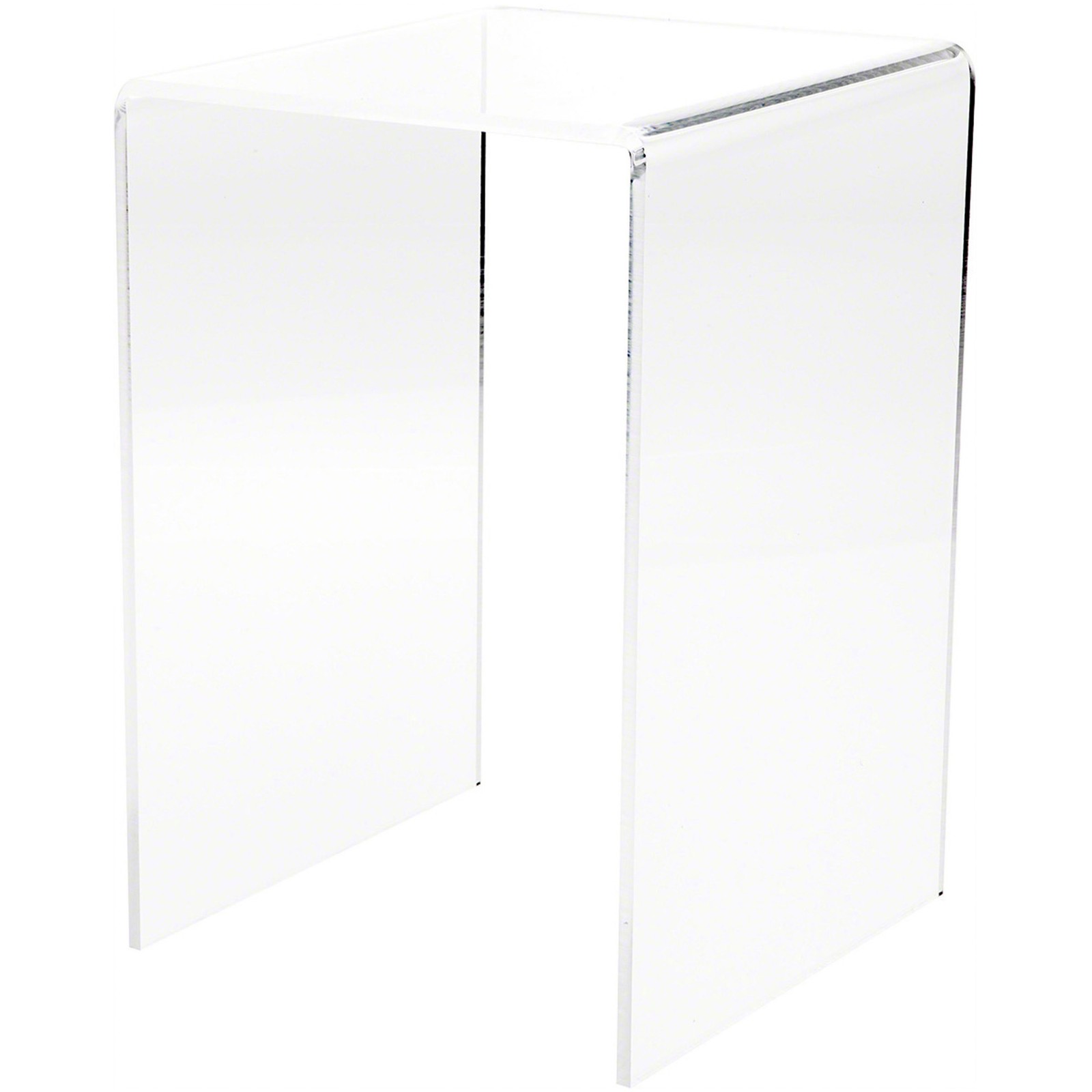 Plymor Clear Acrylic Vertical Square Display Riser, 12" H x 8" W x 8" D