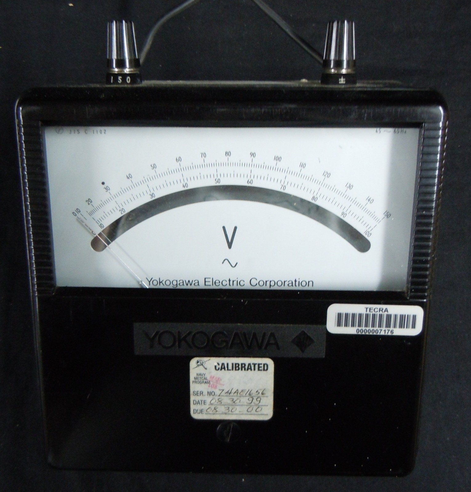 Vintage Yokogawa Power Line Monitor AC Voltmeter  0-150V