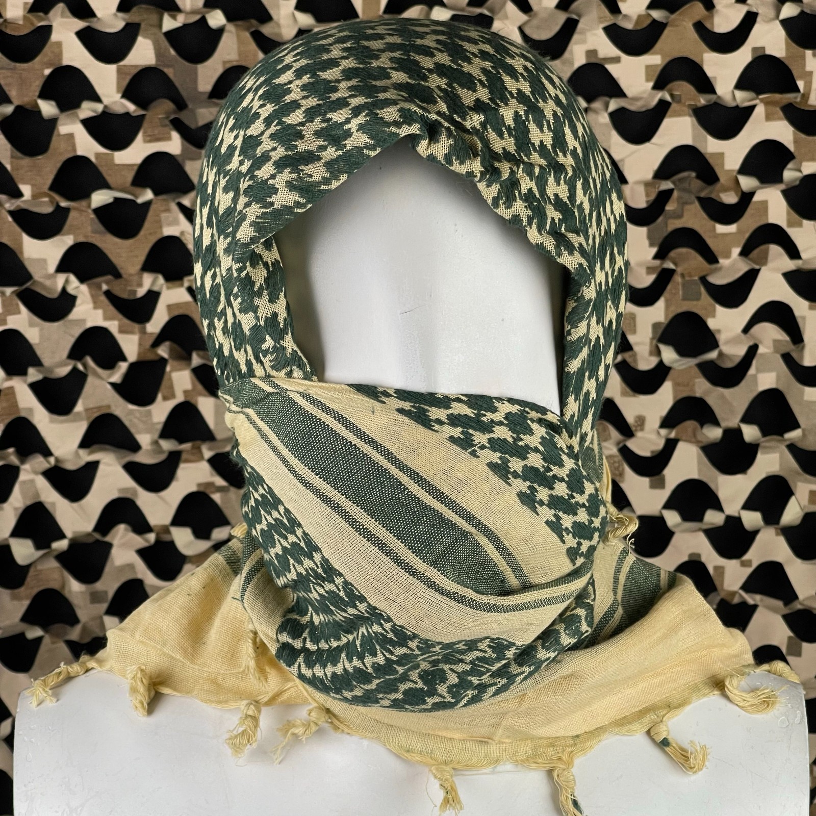 NEW BSX Shemagh - Tan/Olive