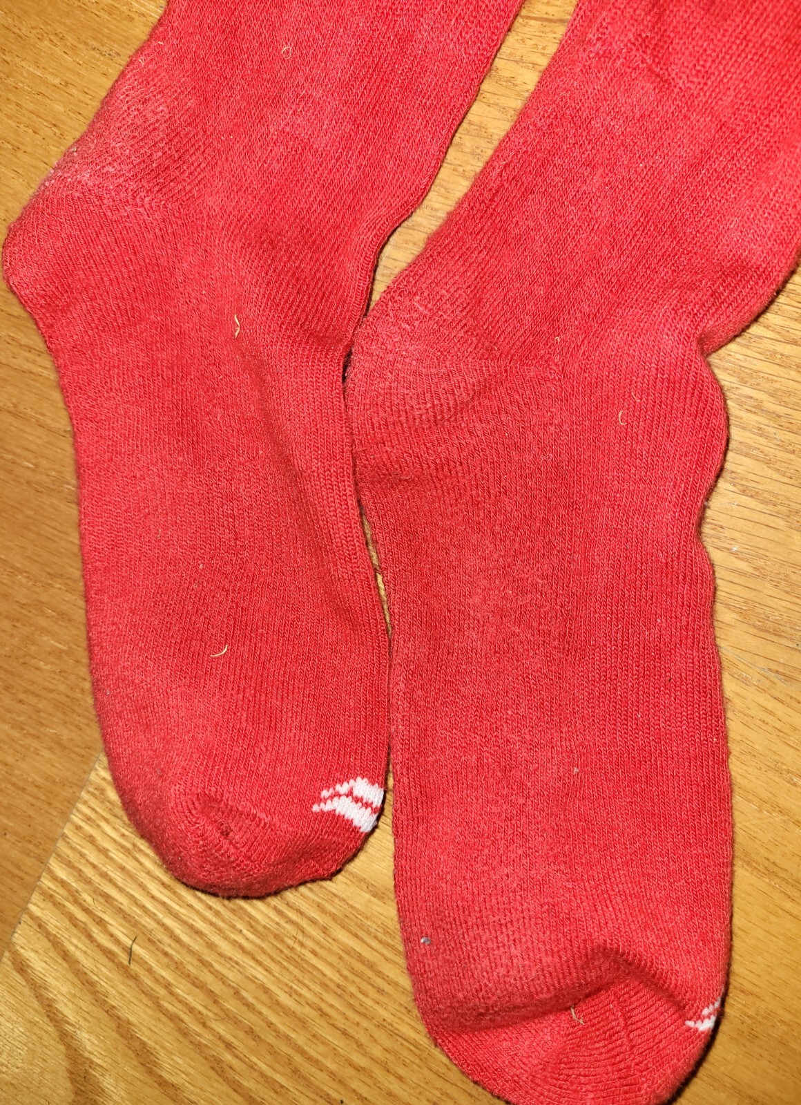 Red Baseball Knee High Sock LARGE