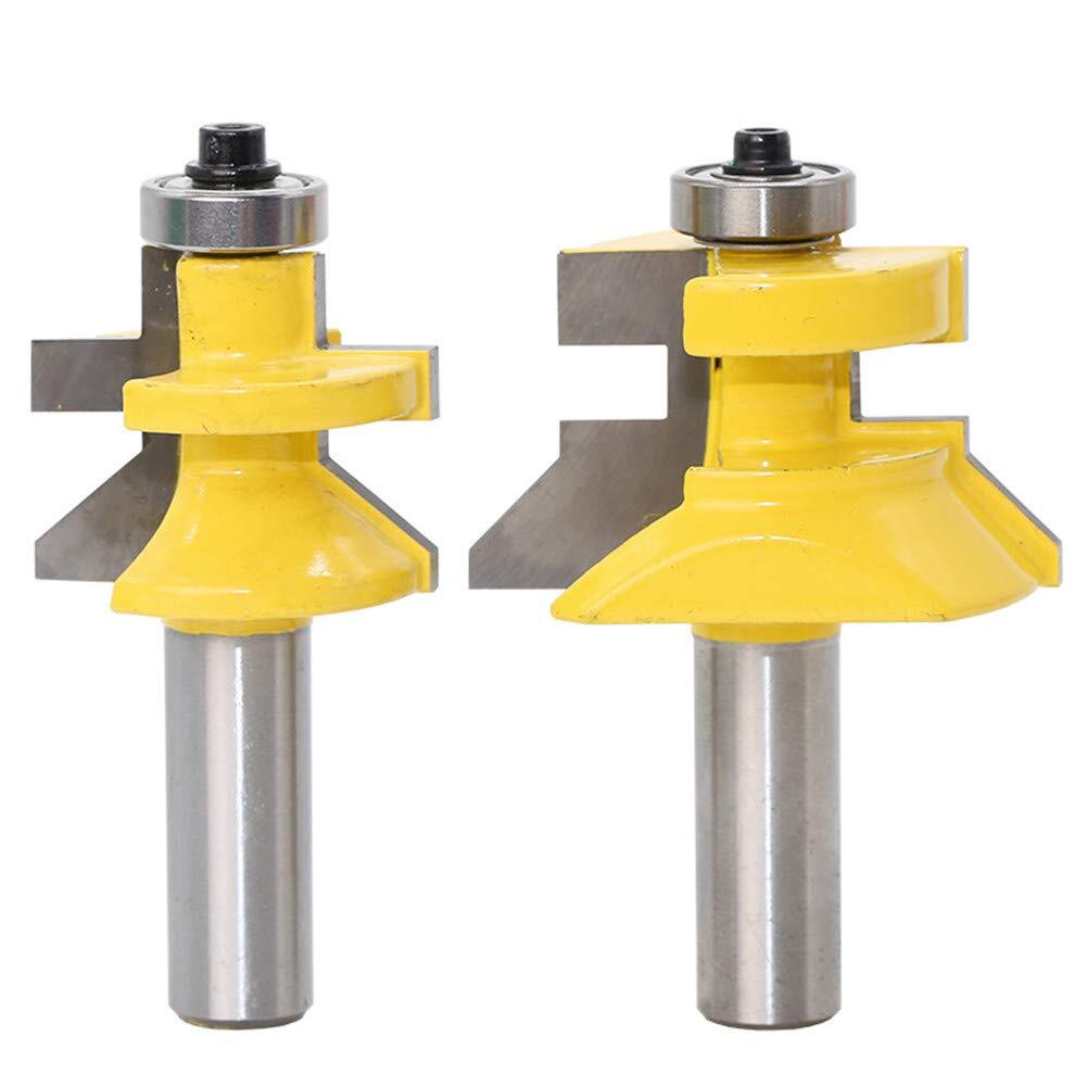 Tongue And Groove Vnotch 1/2" Shank Router Bit Set 45 Degree Woodworking Milling