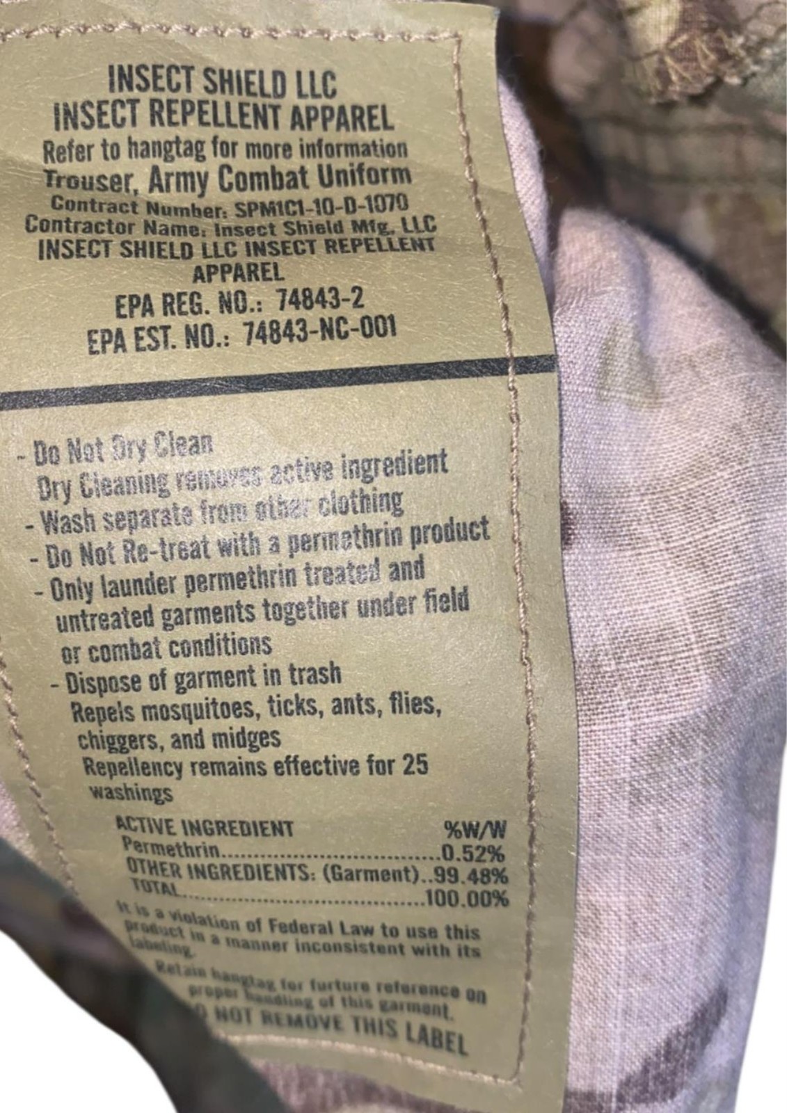 Military Official Multicam ACU Ripstop Flame Resistant Pants (Size: Large-Reg)