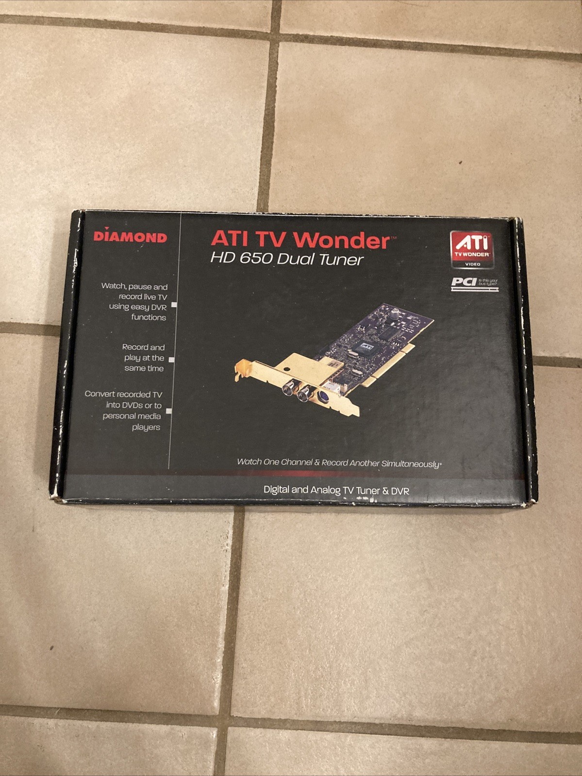 Diamond ATI TV Wonder HD 650 DUAL Tuner Digital & Analog TV Tuner & DVR New