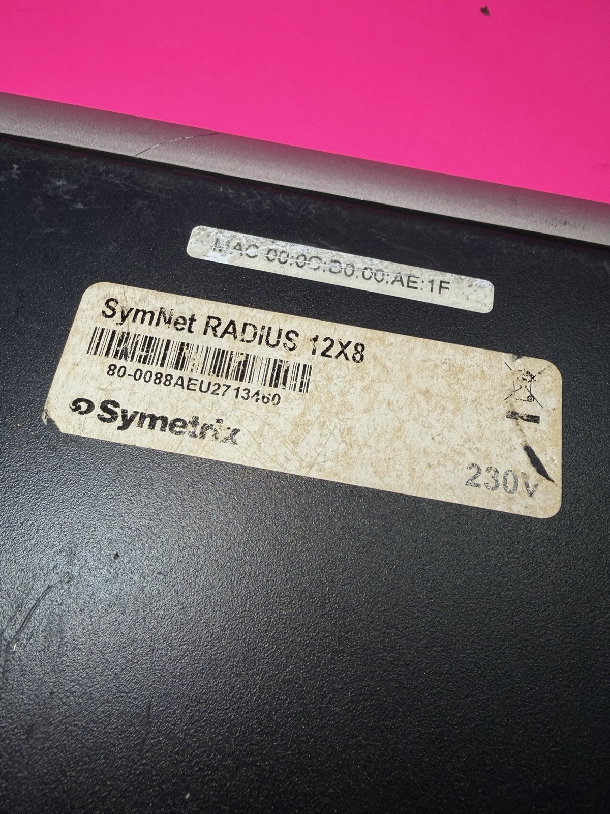 Symetrix Symnet Radius 12x8 Audio DSP Controller UNIT ONLY READ