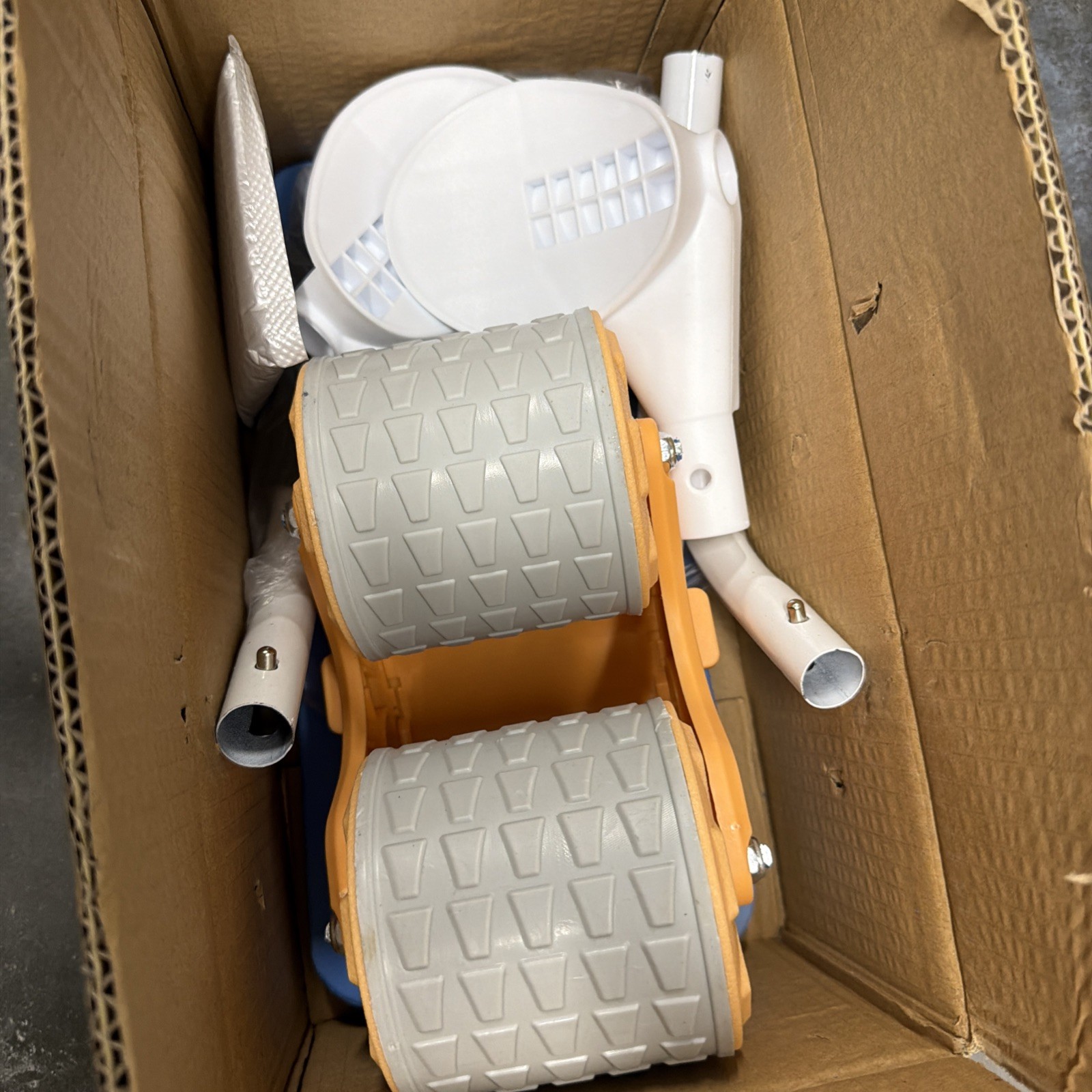 2-Wheel Abdominal Belly Roller Elbow Support Exercise Machine