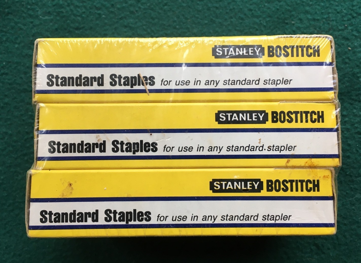 Stanley Bostitch Standard Staples Chisel Point 3 Boxes, 15,000 staples