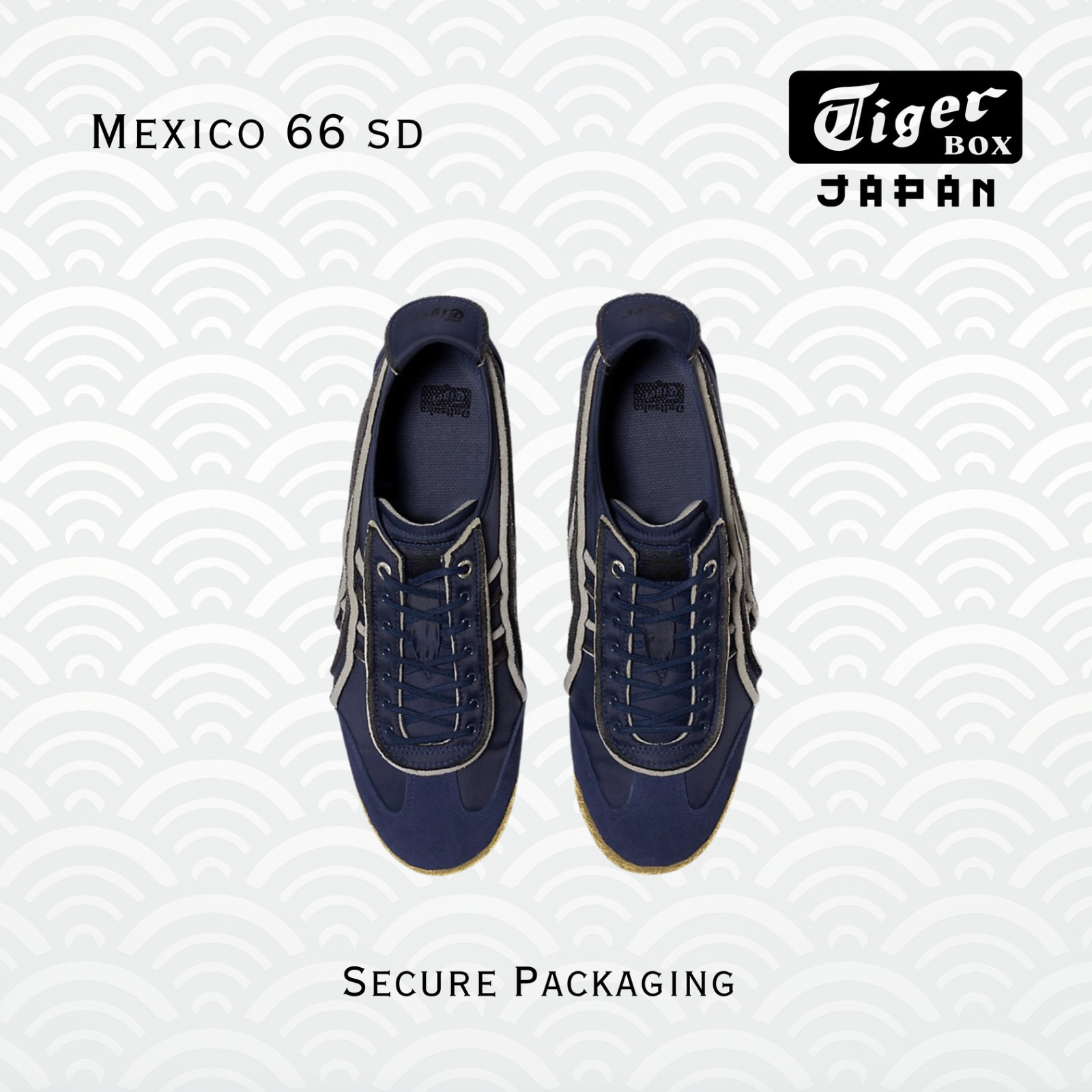 AUTHENTIC ONITSUKA TIGER MEXICO 66 SD PEACOAT/PEACOAT + FREE GIFT KIT!